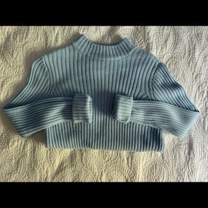 Blue sweater High Neck
